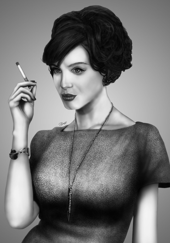 Mad Men Joan Holloway Drawing